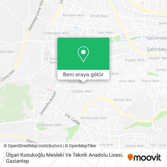 Ülgan Konukoğlu Mesleki Ve Teknik Anadolu Lisesi harita