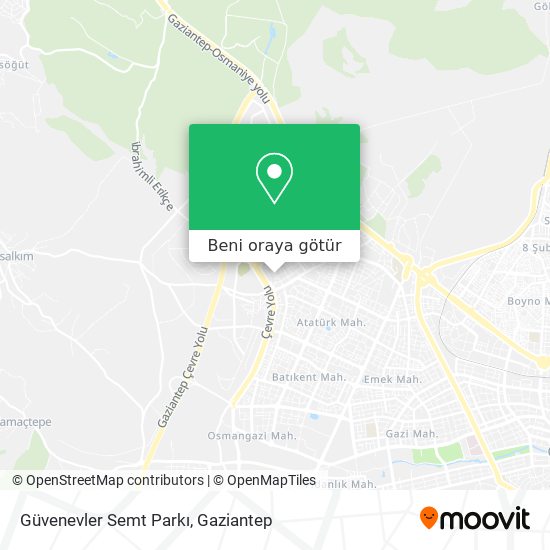 Güvenevler Semt Parkı harita