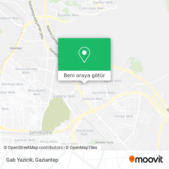 Gab Yazicik harita