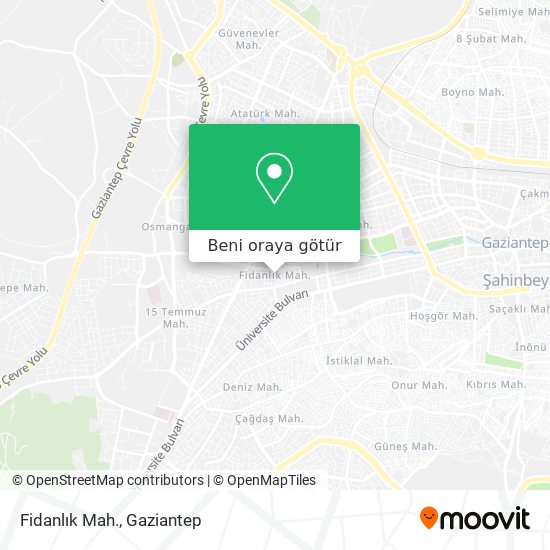 Fidanlık Mah. harita