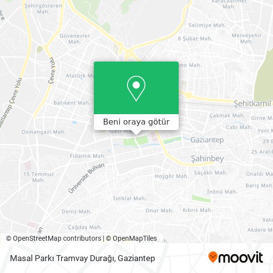 Masal Parkı Tramvay Durağı harita