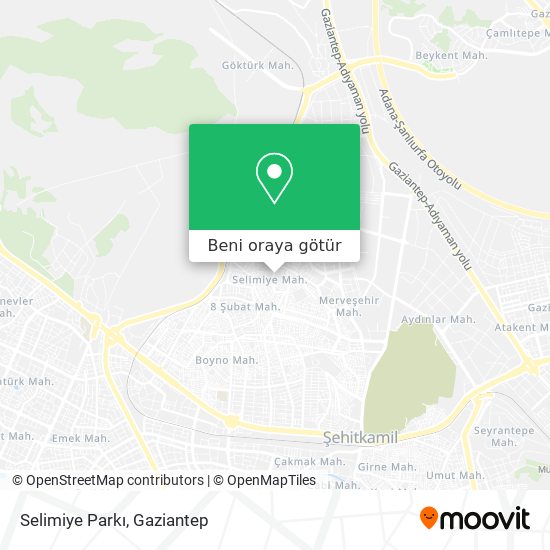 Selimiye Parkı harita