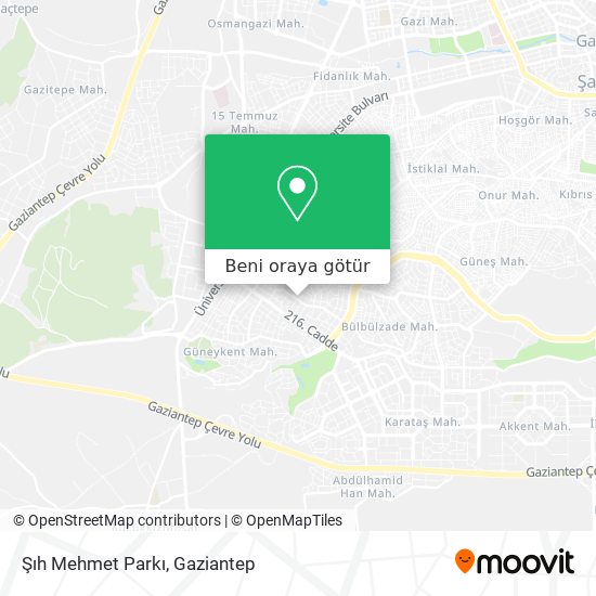 Şıh Mehmet Parkı harita
