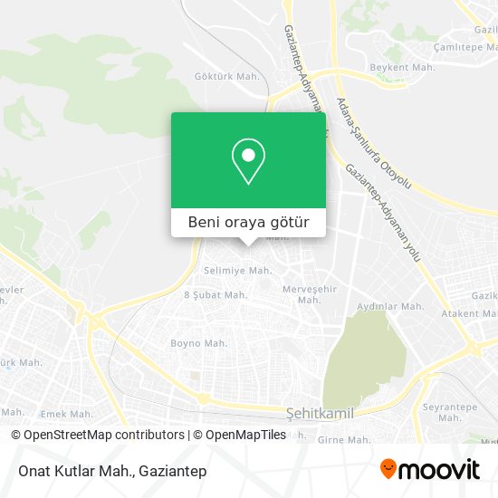 Onat Kutlar Mah. harita