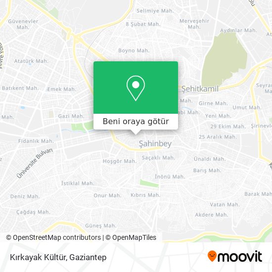 Kırkayak Kültür harita