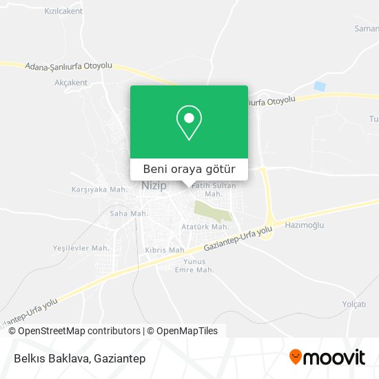Belkıs Baklava harita