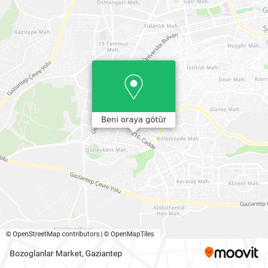 Bozoglanlar Market harita