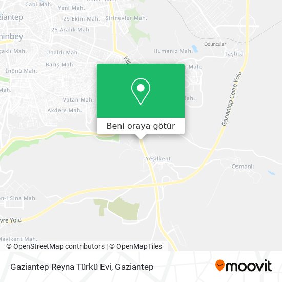 Gaziantep Reyna Türkü Evi harita
