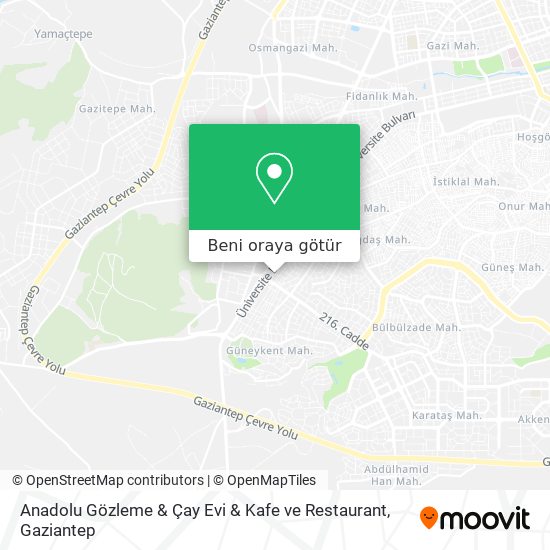 Anadolu Gözleme & Çay Evi & Kafe ve Restaurant harita
