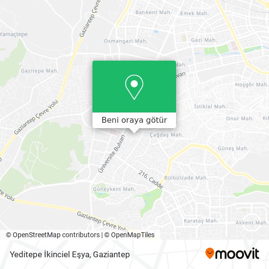 Yeditepe İkinciel Eşya harita
