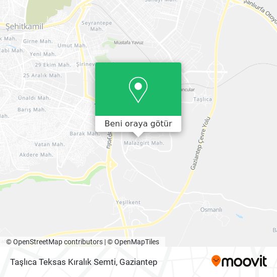 Taşlıca Teksas Kıralık Semti harita