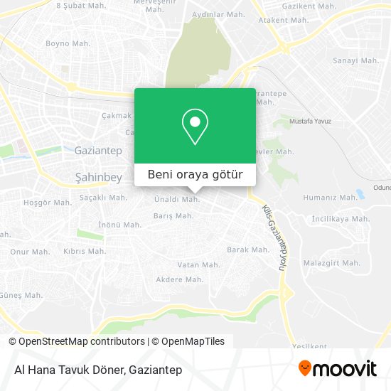 Al Hana Tavuk Döner harita