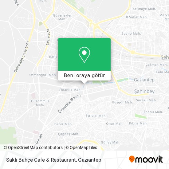 Saklı Bahçe Cafe & Restaurant harita