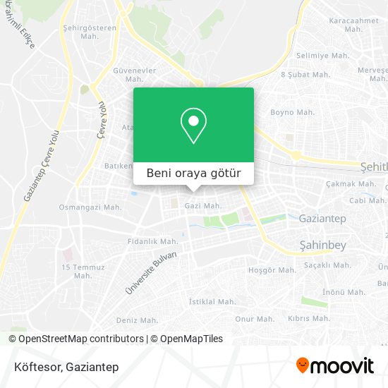 Köftesor harita