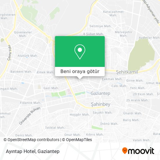 Ayıntap Hotel harita
