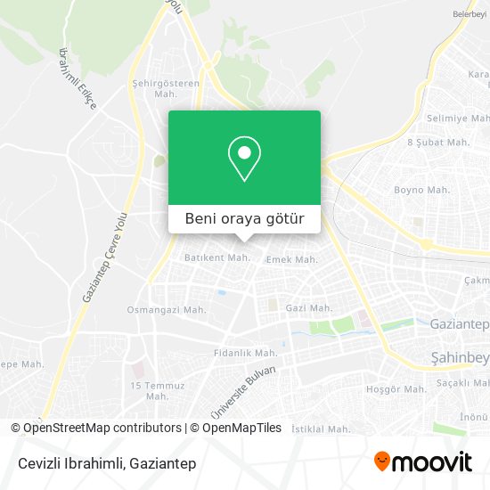 Cevizli Ibrahimli harita