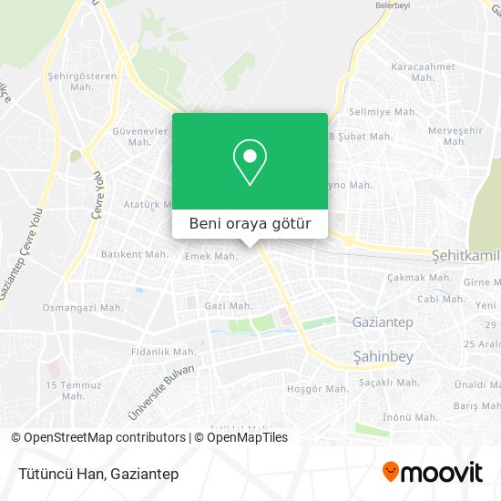 Tütüncü Han harita