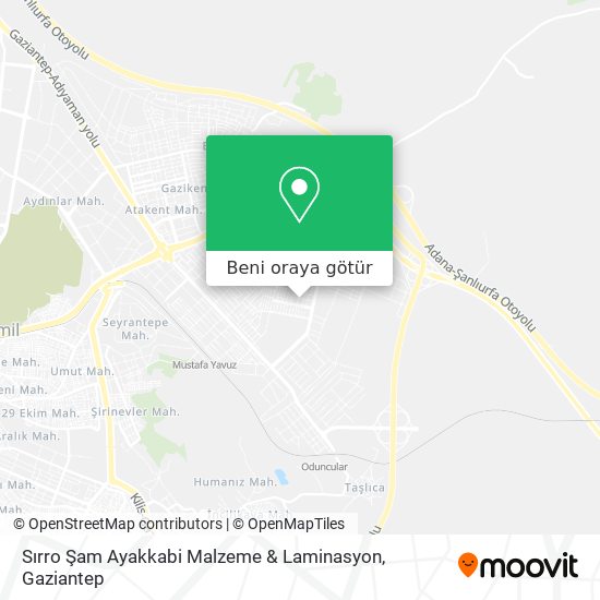 Sırro Şam Ayakkabi Malzeme & Laminasyon harita