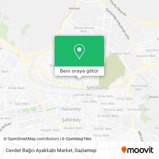 Cevdet Bağcı Ayakkabı Market harita