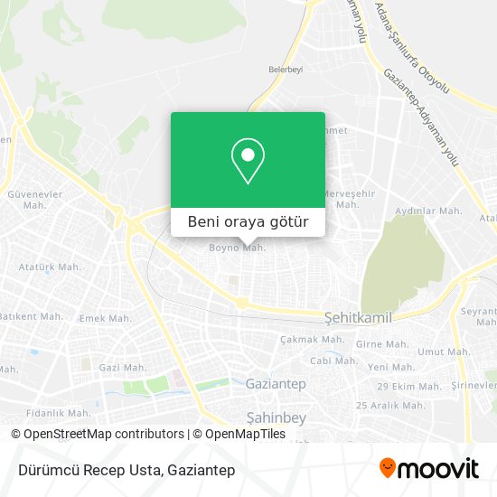 Dürümcü Recep Usta harita
