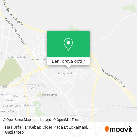 Has Urfalilar Kebap Ciğer Paça Et Lokantasi harita