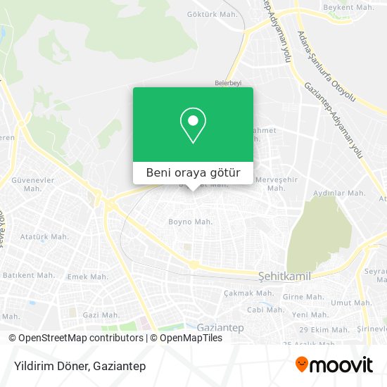Yildirim Döner harita