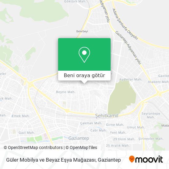 Güler Mobilya ve Beyaz Eşya Mağazası harita