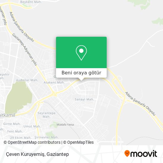 Çeven Kuruyemiş harita