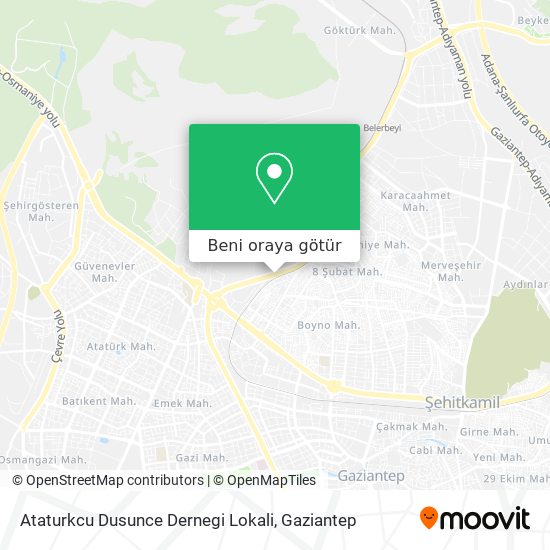 Ataturkcu Dusunce Dernegi Lokali harita