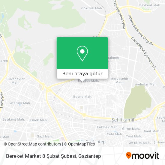 Bereket Market 8 Şubat Şubesi harita