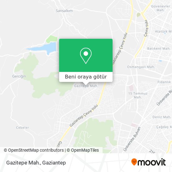 Gazitepe Mah. harita