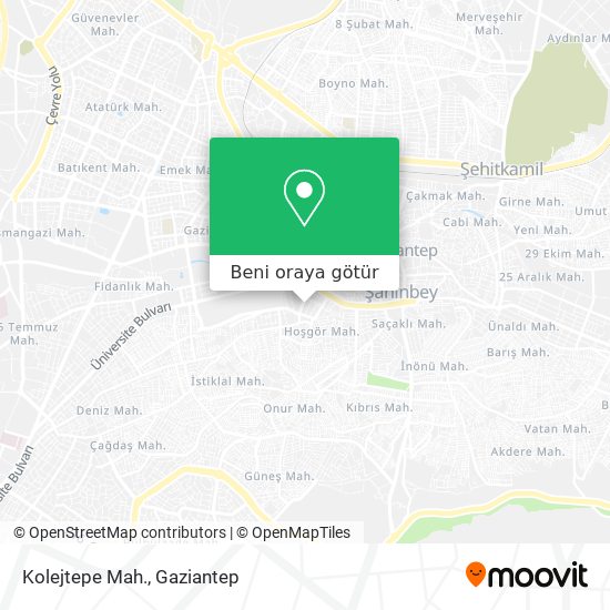 Kolejtepe Mah. harita