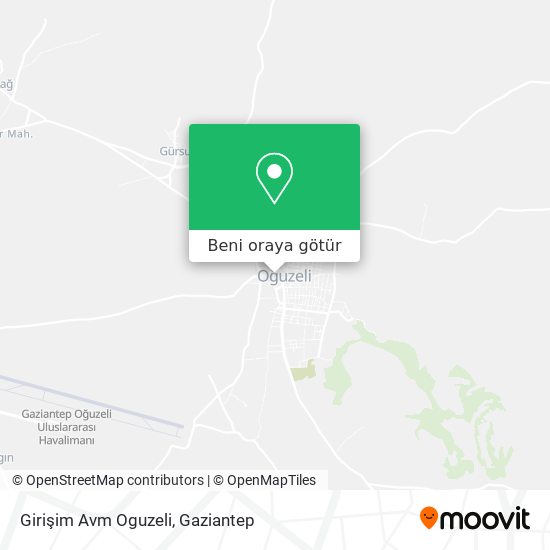 Girişim Avm Oguzeli harita