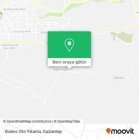 Bolero Oto Yıkama harita