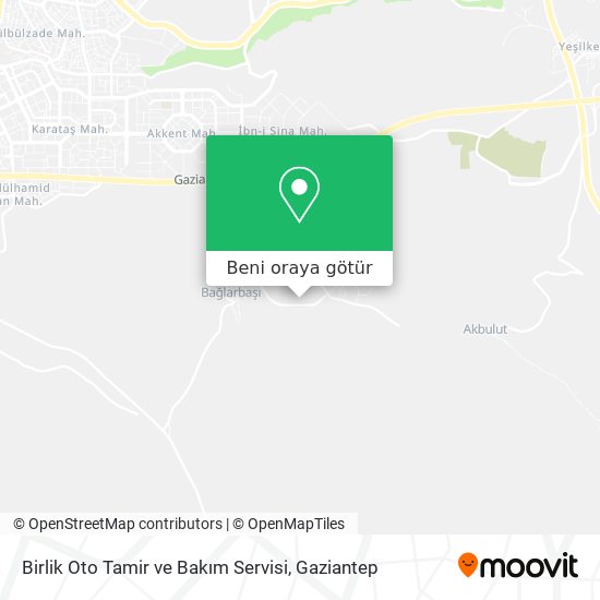 Birlik Oto Tamir ve Bakım Servisi harita