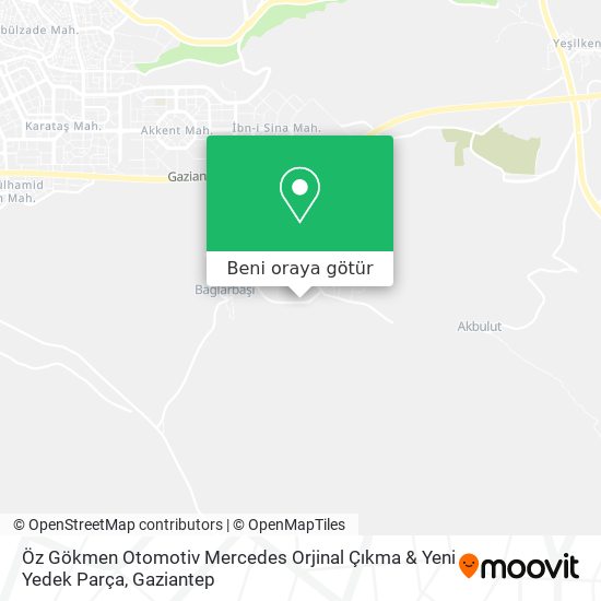 Öz Gökmen Otomotiv Mercedes Orjinal Çıkma & Yeni Yedek Parça harita