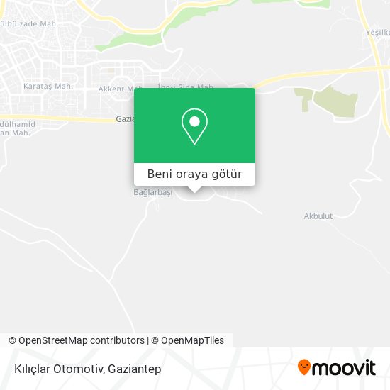 Kılıçlar Otomotiv harita