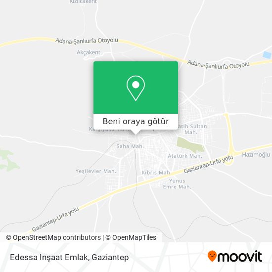 Edessa Inşaat Emlak harita