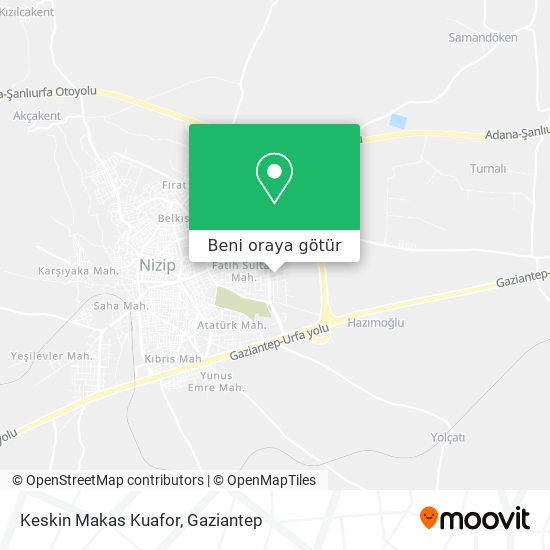 Keskin Makas Kuafor harita