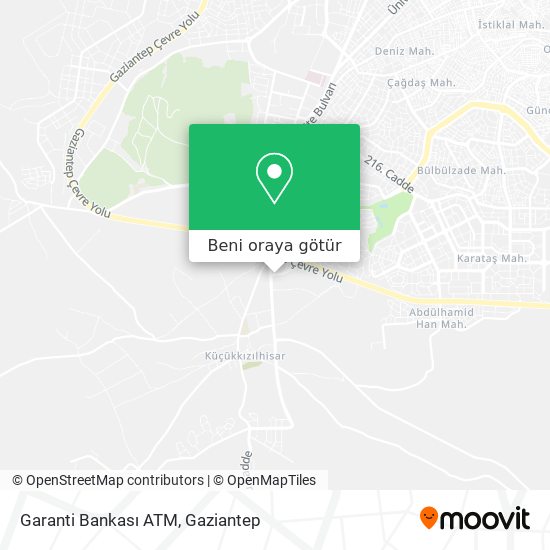 Garanti Bankası ATM harita