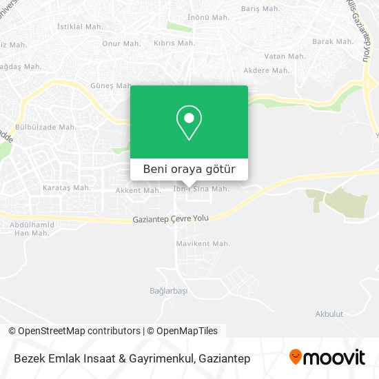 Bezek Emlak Insaat & Gayrimenkul harita