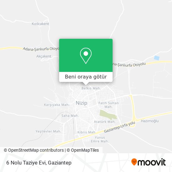 6 Nolu Taziye Evi harita