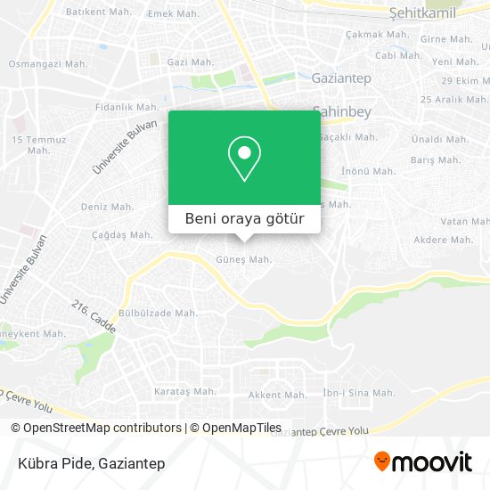 Kübra Pide harita