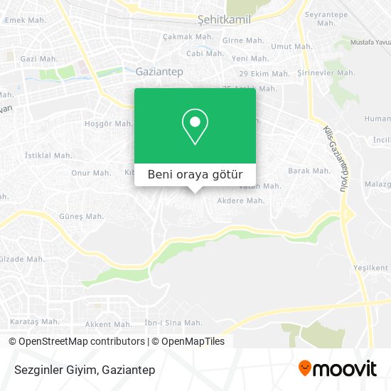 Sezginler Giyim harita