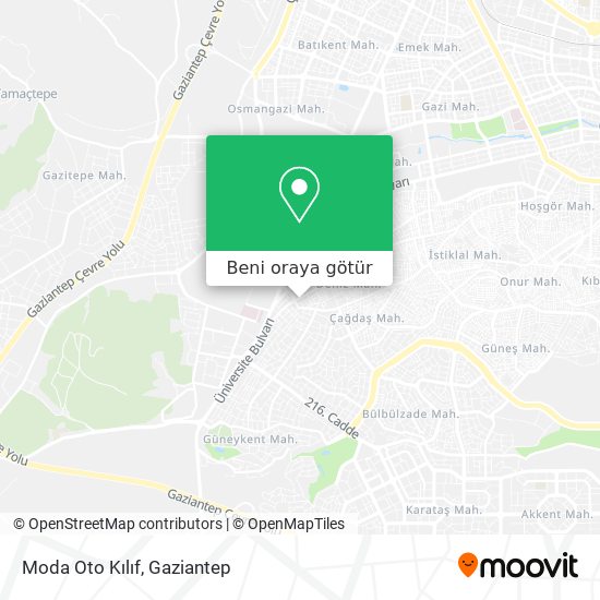 Moda Oto Kılıf harita
