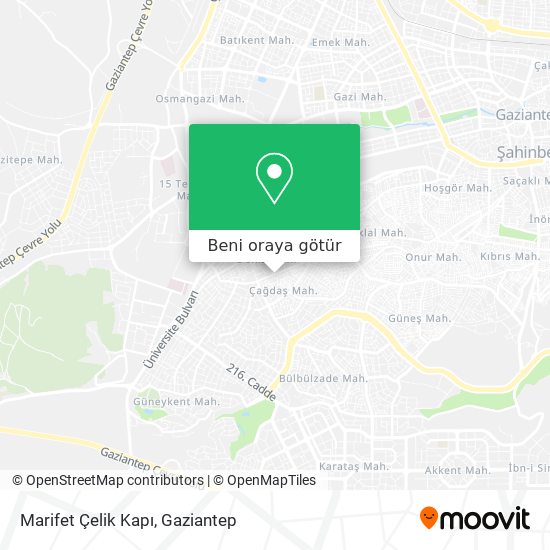 Marifet Çelik Kapı harita