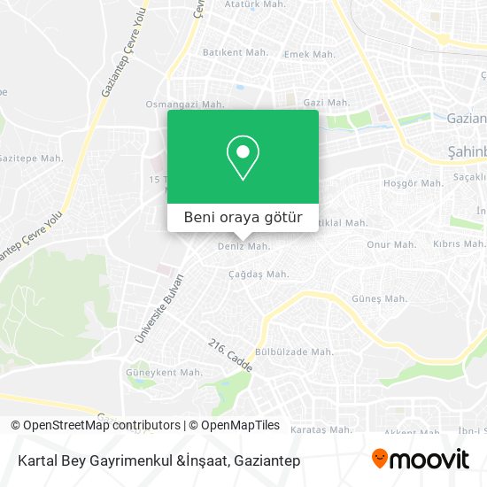 Kartal Bey Gayrimenkul &İnşaat harita