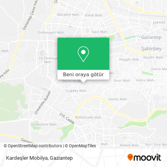 Kardeşler Mobilya harita