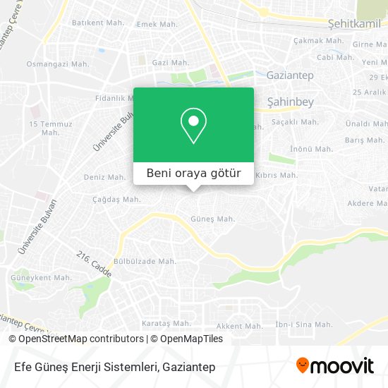Efe Güneş Enerji Sistemleri harita