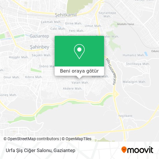 Urfa Şiş Ciğer Salonu harita